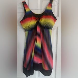 Sexy Lingerie Padded Bra Colourful mini dress size XL